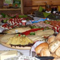Buffet met lokale producten